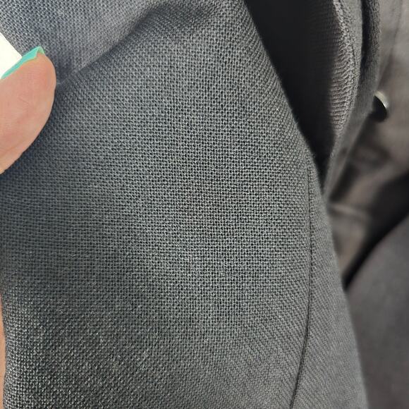 Givenchy Wool Crepe Wrap Midi Skirt Black Gold Turn Lock Hardware Silk 36 NWT - Picture 12 of 14